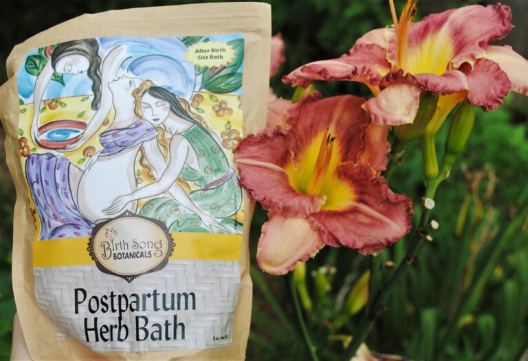 Postpartum Herb Bath Aiding in Recovery!