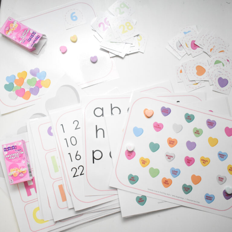 Conversation Heart Early Learning Activity Pack!