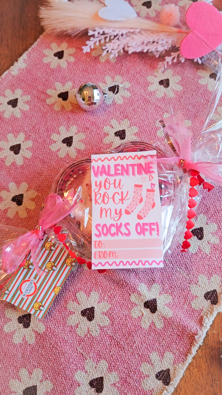 Free Sock Valentine Printable