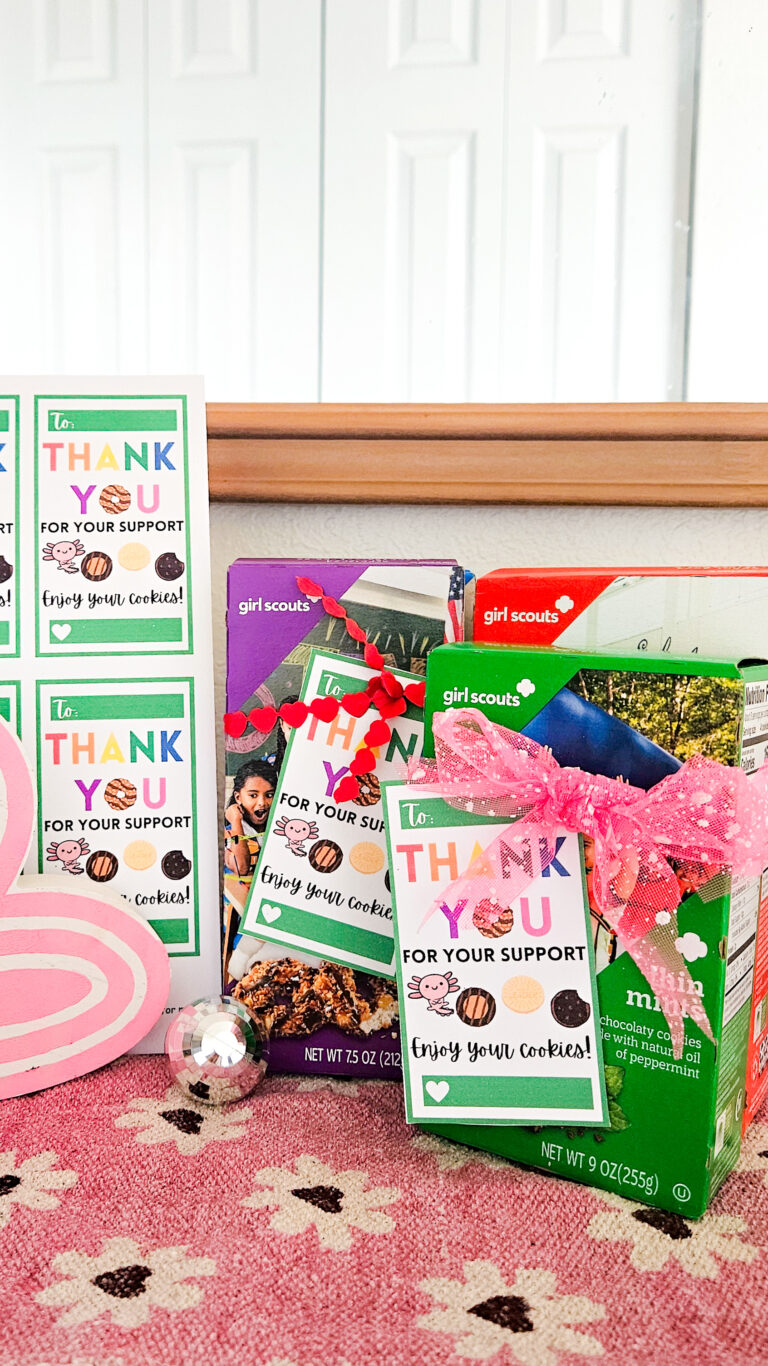 Girl Scout Cookie Thank You Printable