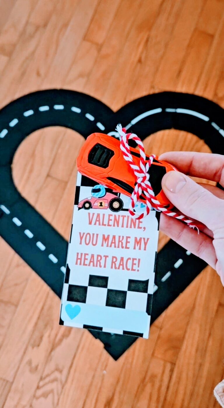 Race Car Valentines Printable