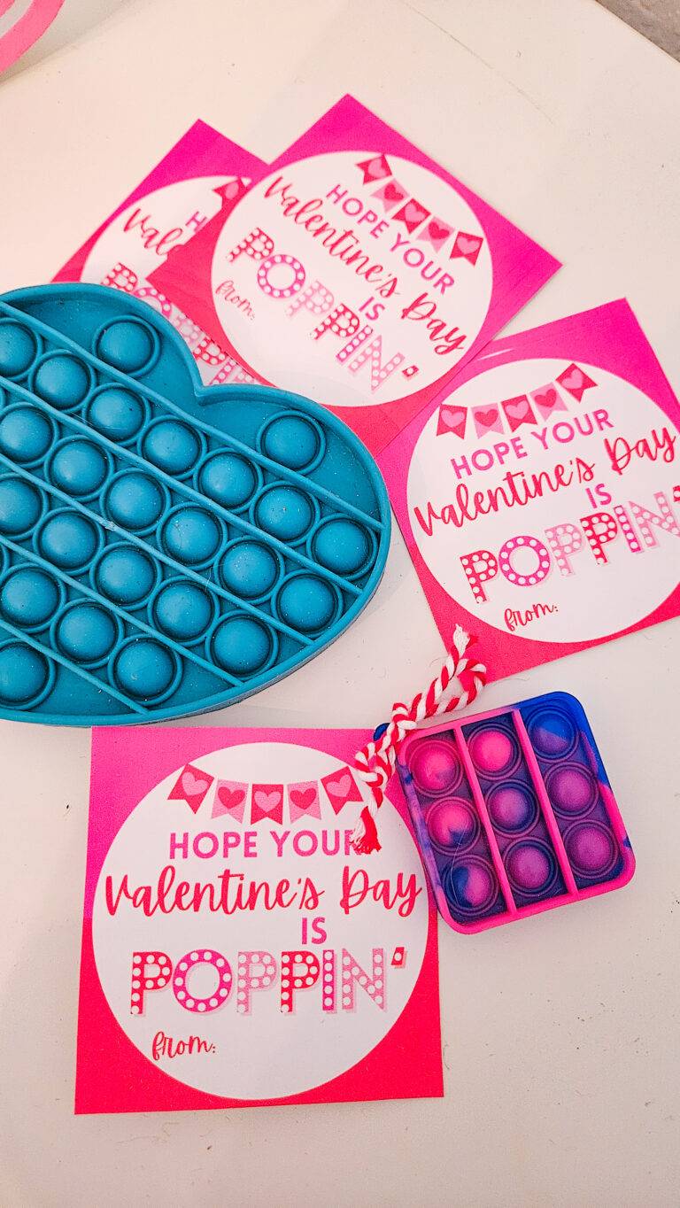 Fidget Popit Valentine Printable