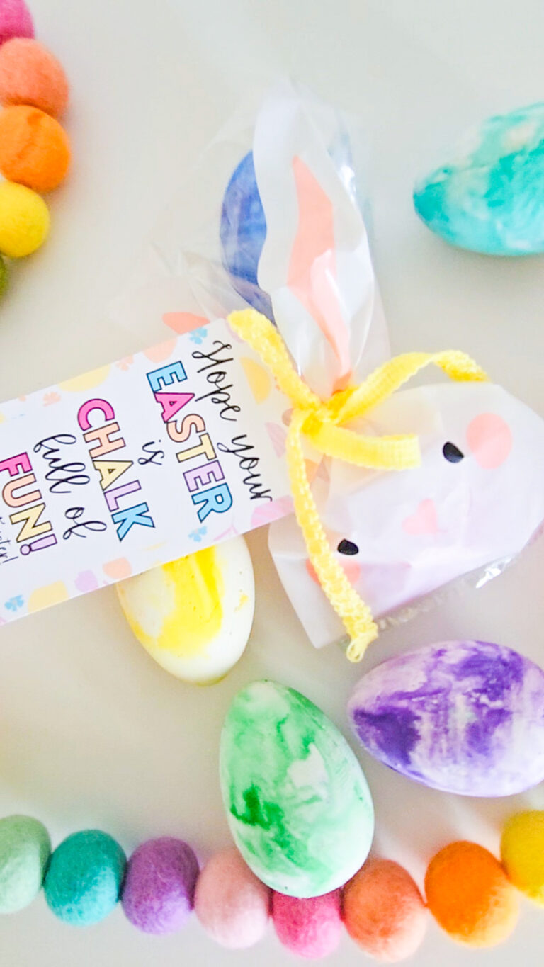 Egg Chalk Easter Class Gift Idea  & Printable