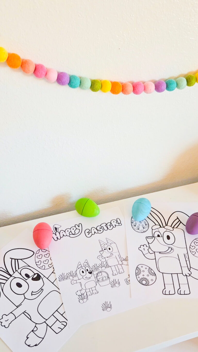 Bluey Easter Coloring Pages