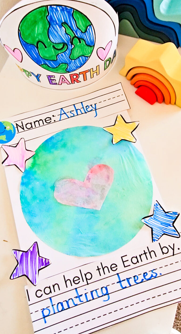 Earth Day craft & writing printable