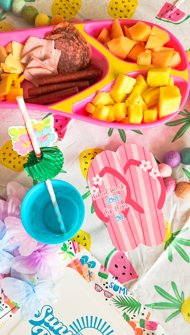 Summer Break Surprise Party. Luau themed