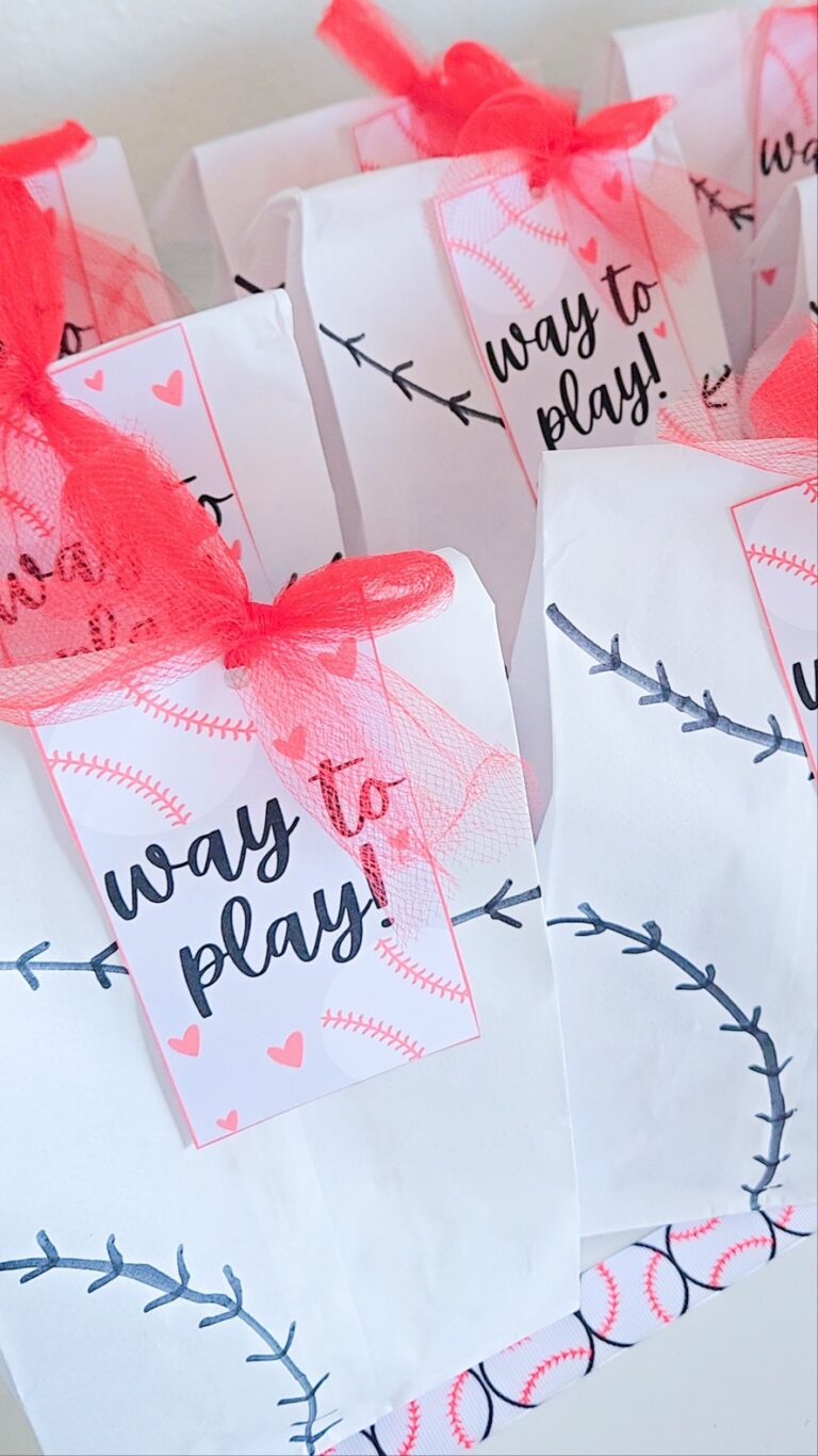 Baseball Snack Gift Tags