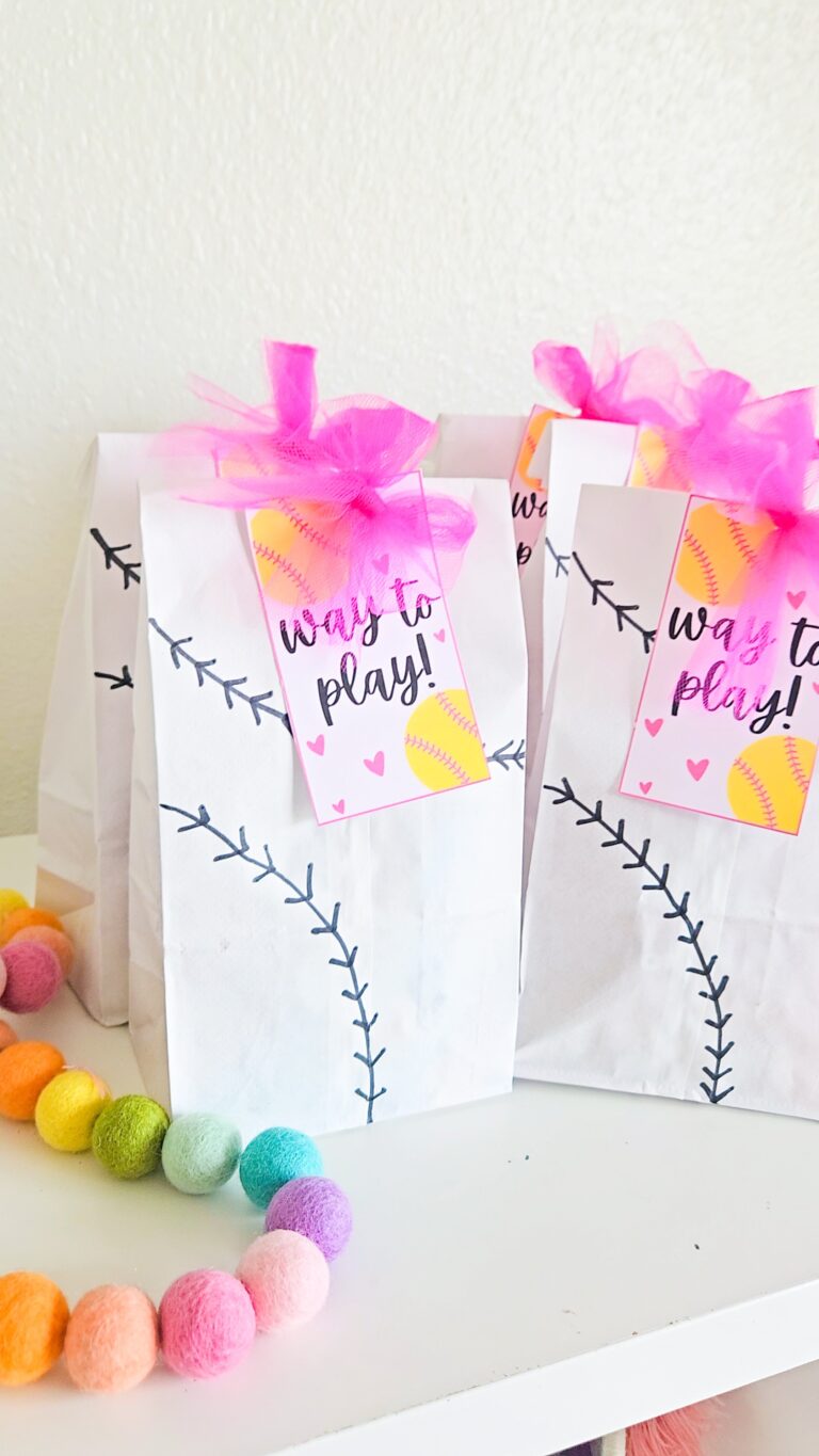 Softball Snack Tags