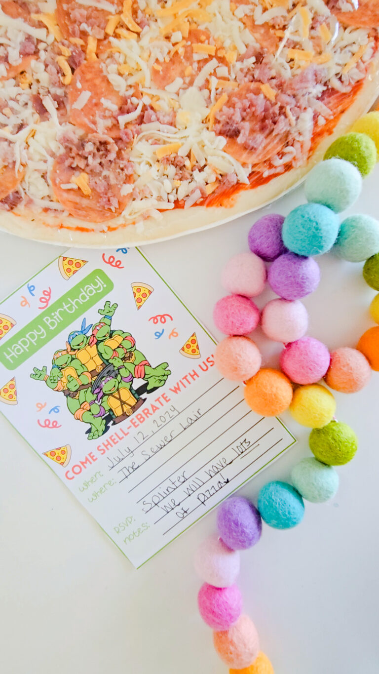 TMNT birthday party FREE printable Invite
