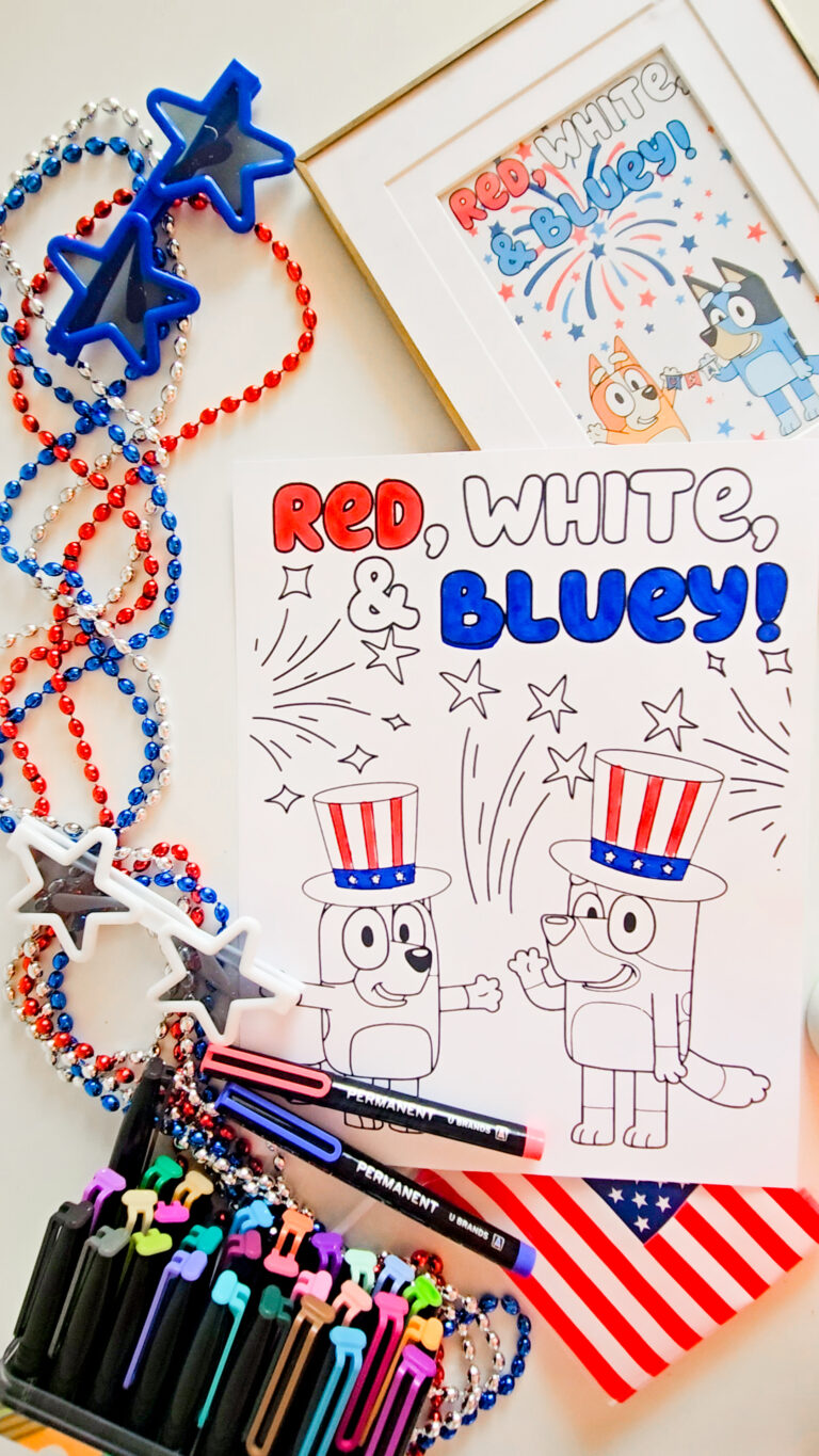 Bluey 4th of July Printables FREE
