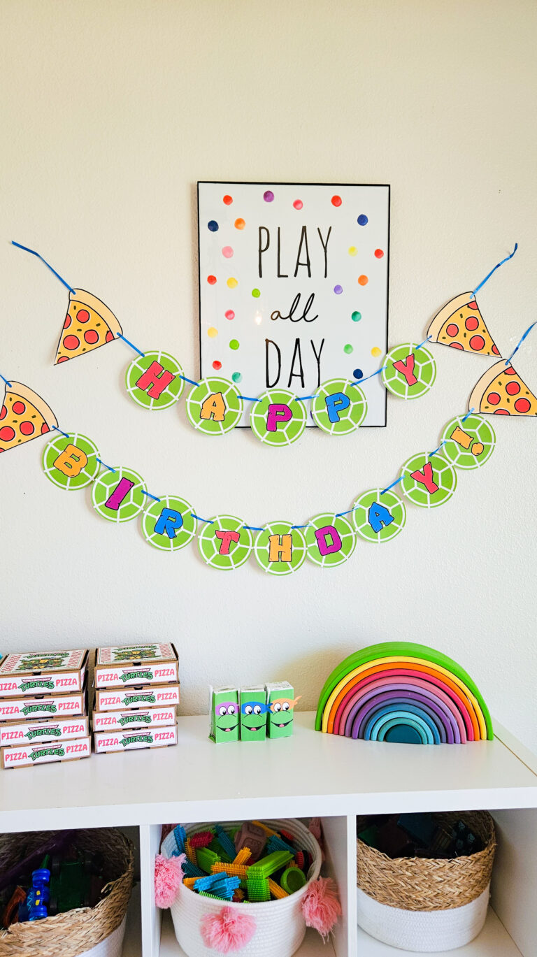 TMNT birthday banner printable