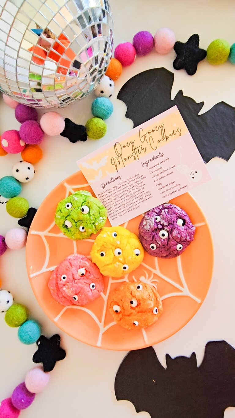 Ooey Gooey Monster Cookies Halloween