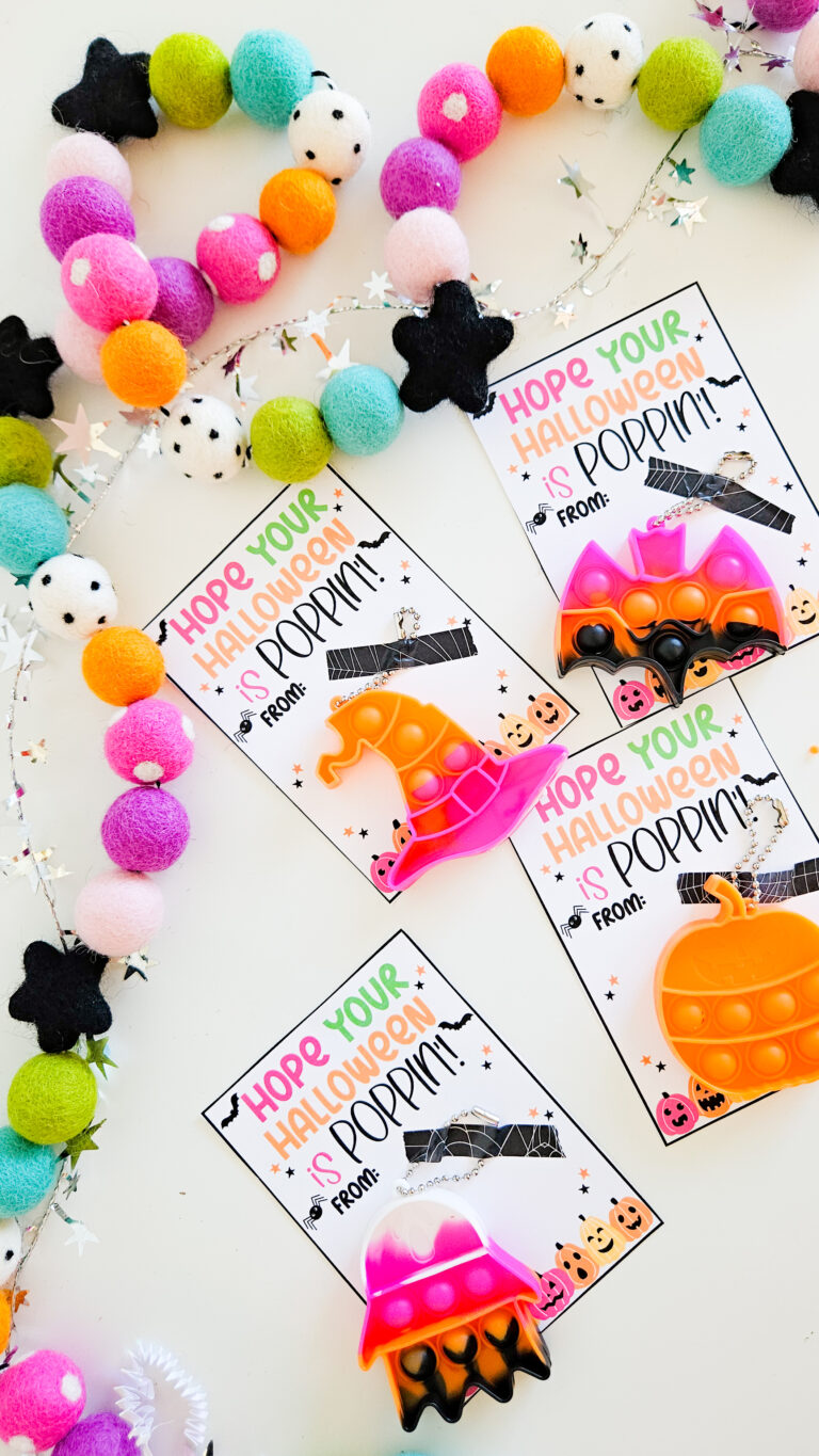 Halloween fidget poppers & free tag!