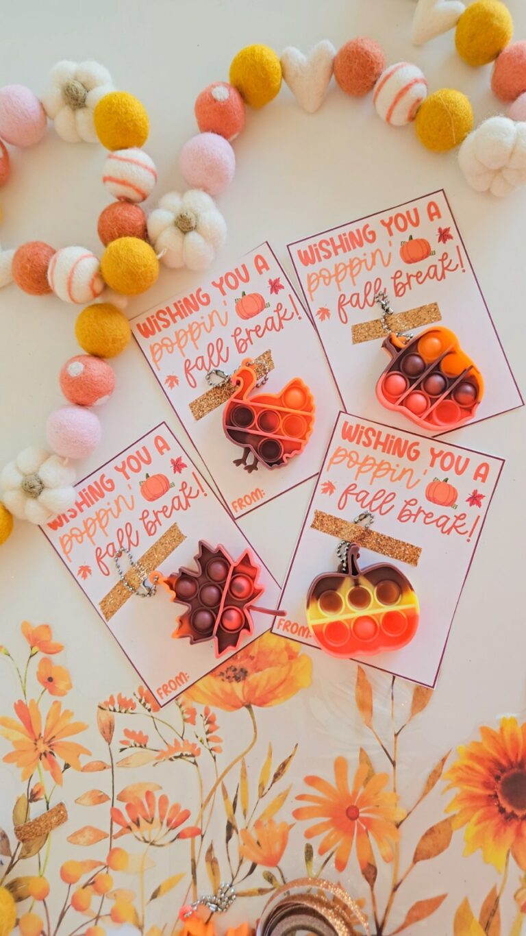 Fall Fidget Popper Class Gift