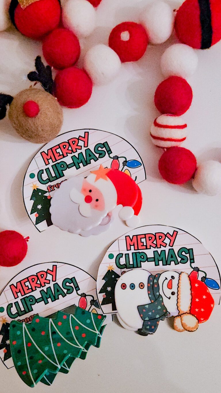 Christmas Clips Teacher Gift