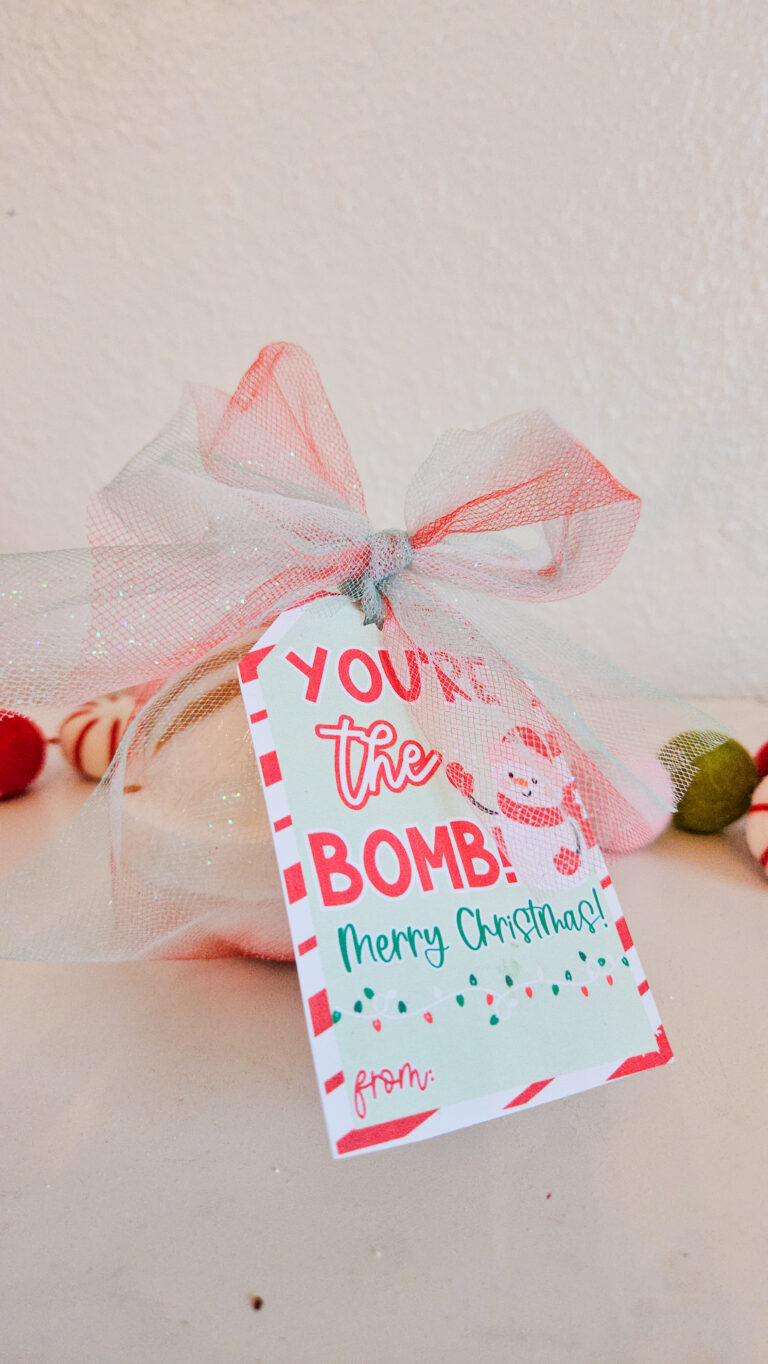 Bath Bomb Gift Tag