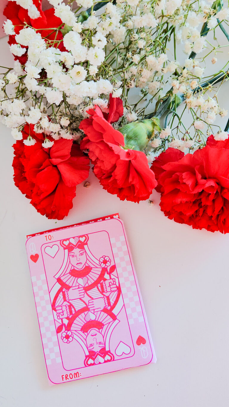 Valentine gift card holder