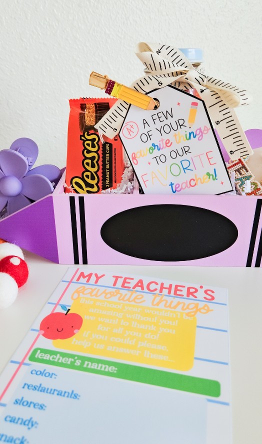 Favorite things teacher gift
