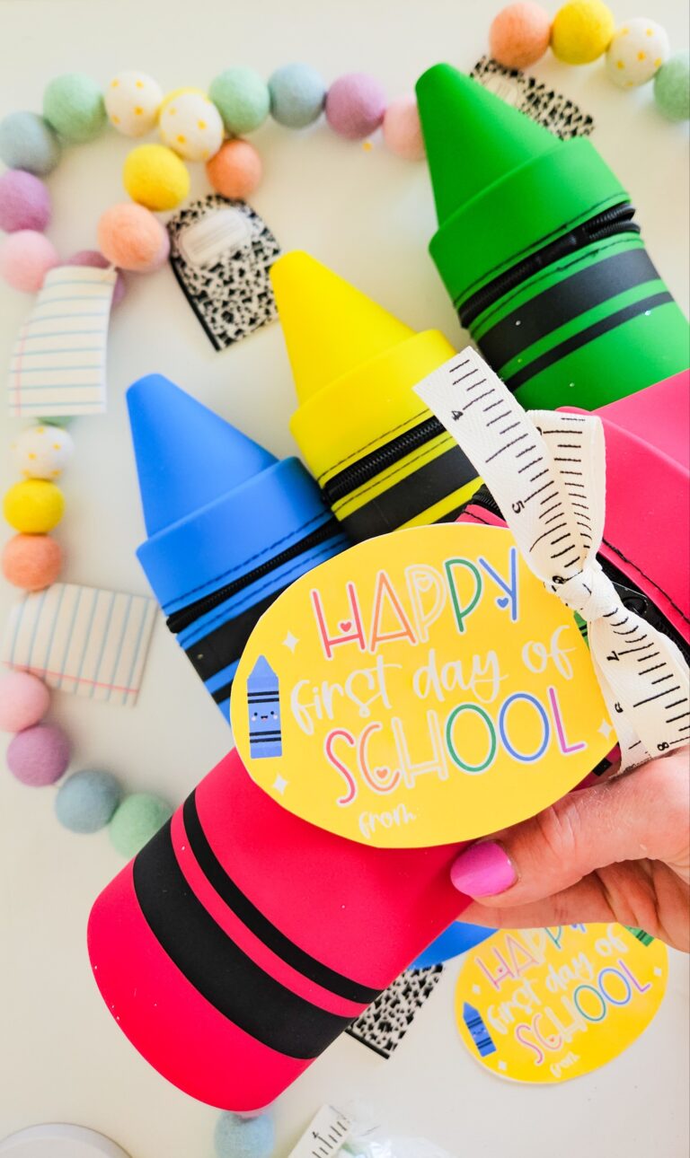 Back to school crayon pouches