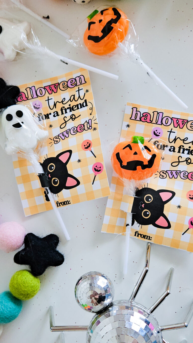 Halloween Sucker Dollar Tree Gift Idea
