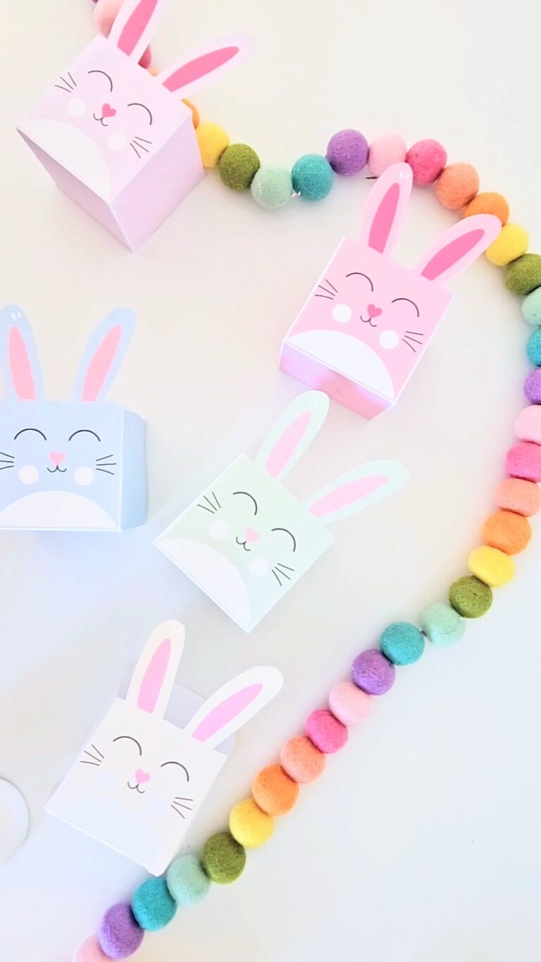 DIY Bunny basket printable
