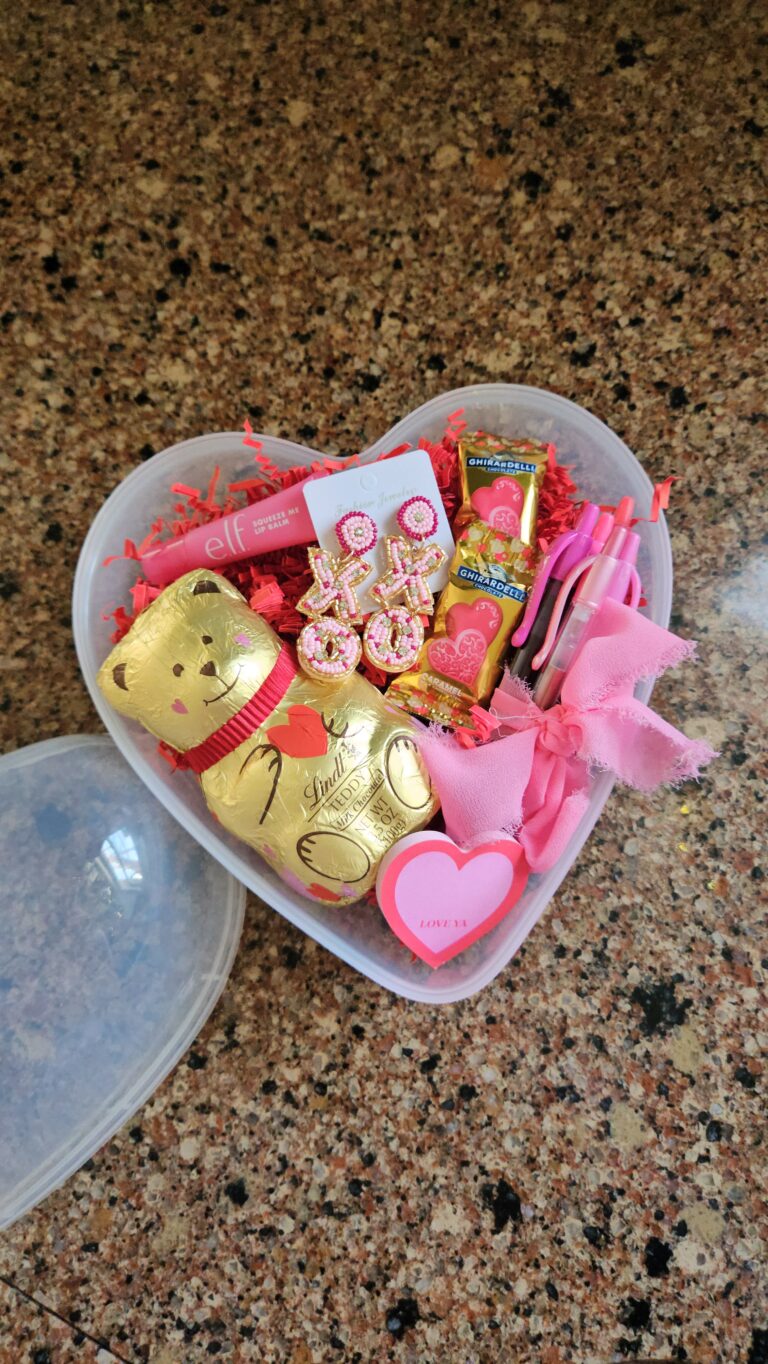 Valentine heart container gift