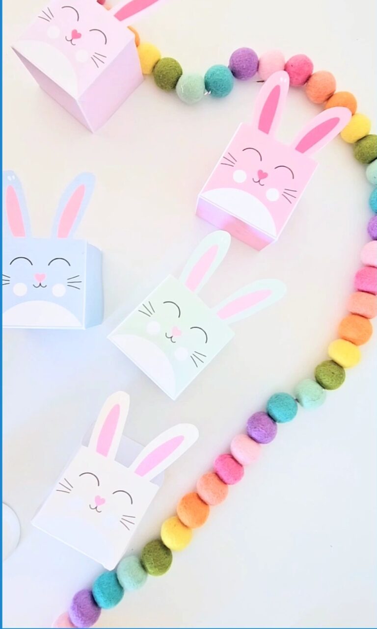 DIY Bunny basket printable