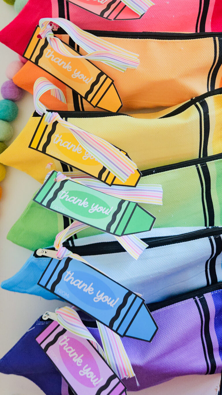 Color Block Crayon Teacher Appreciation Gift